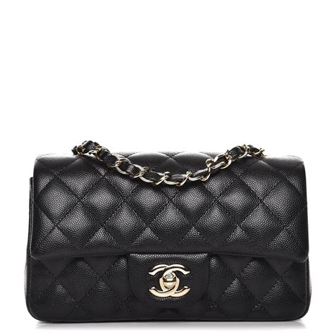 chanel rectangular mini flap caviar|CHANEL Caviar Quilted Mini Rectangular Flap Black.